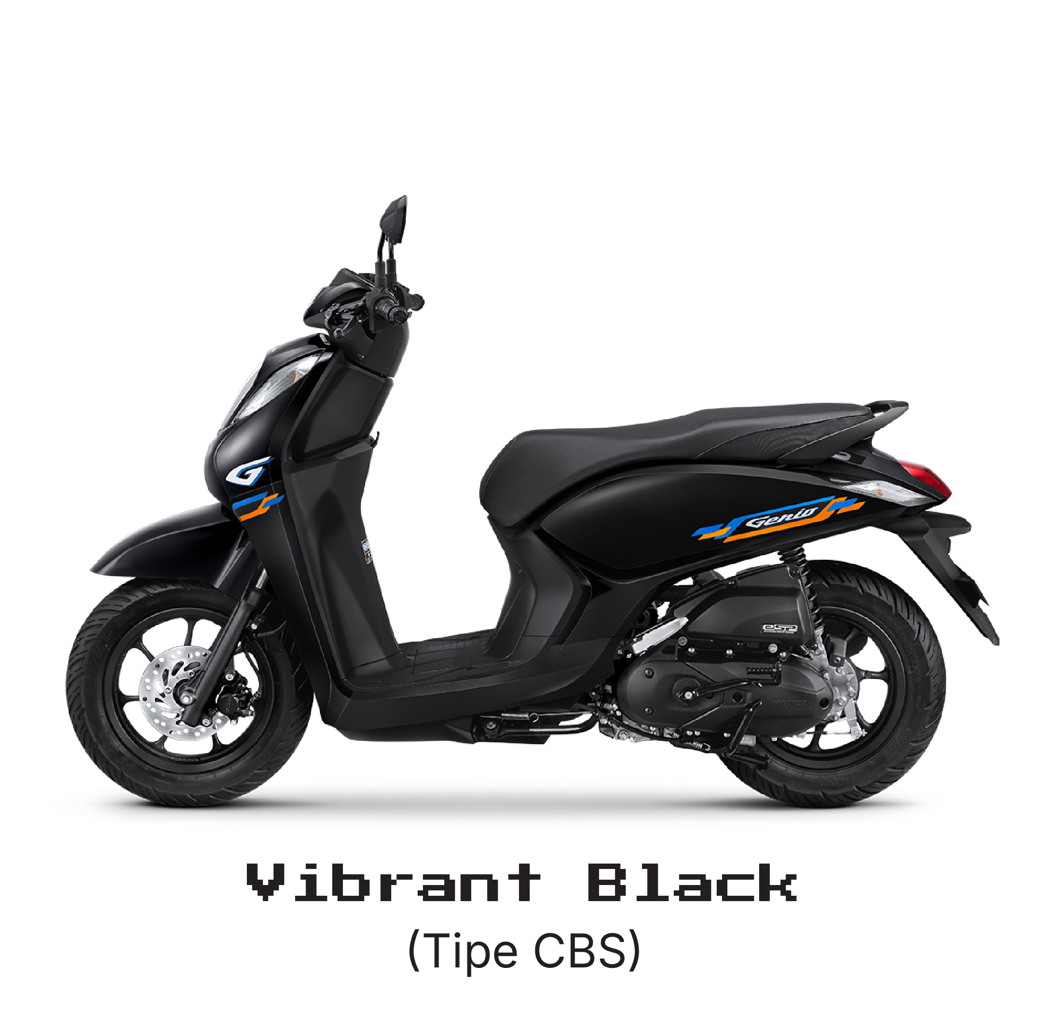 Motor honda genio, vibrant black tipe cbs.