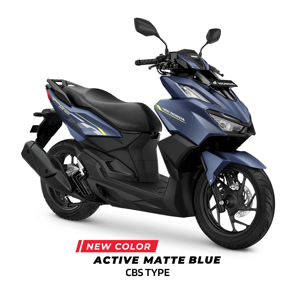 Motor honda vario 160, active matte blue cbs.