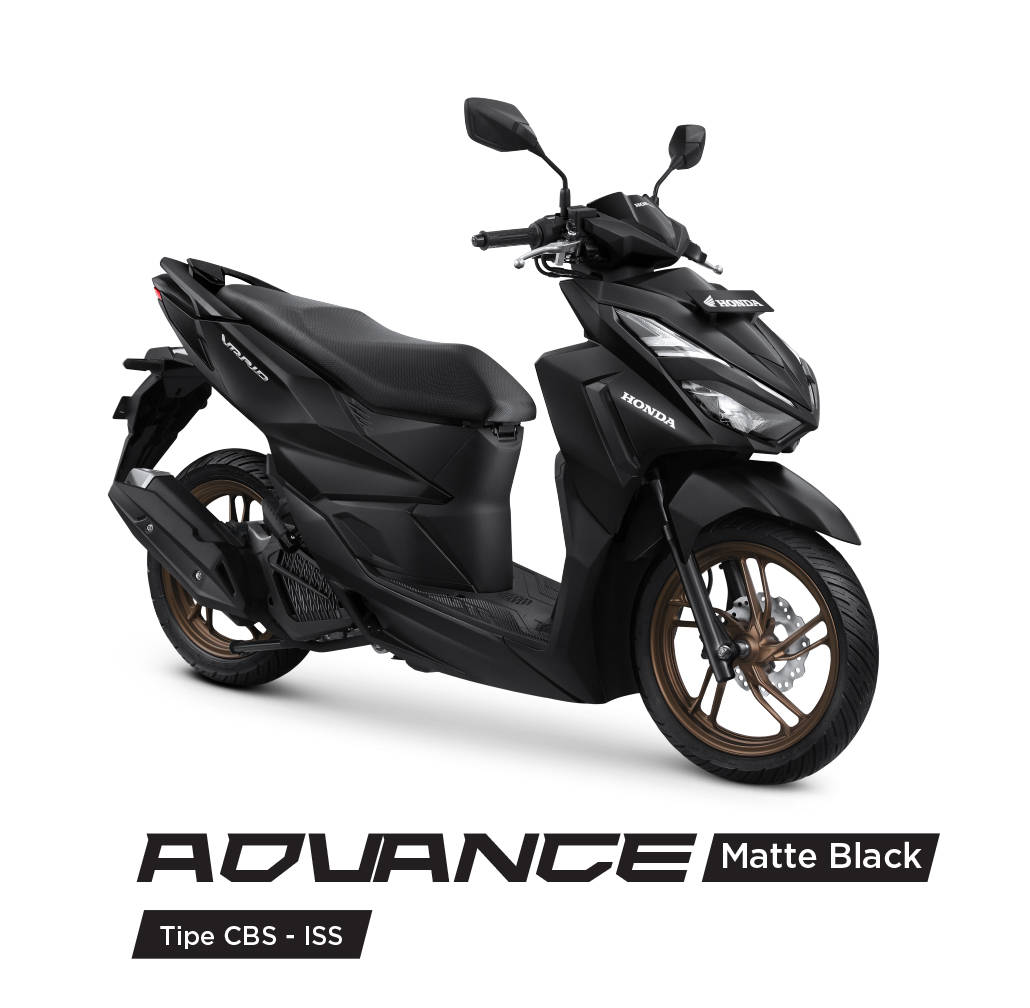 Motor honda vario advanced, matte black tipe cbs-iss.